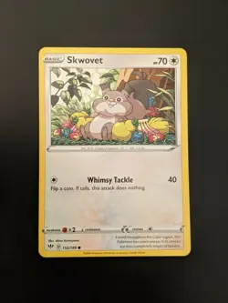 Pokemon TCG Common Skwovet 152/189 S&S Darkness Ablaze NM/Mint Condition - Image 3