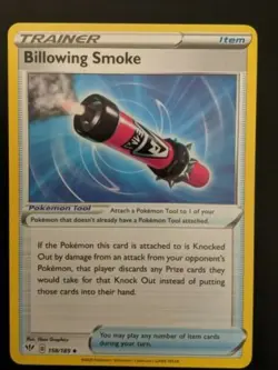 Pokemon TCG Billowing Smoke 158/189 S&S Darkness Ablaze NM/Mint Condition - Image 1