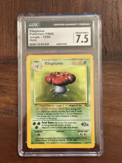 Pokemon Jungle Vileplume Rare Holo CGC 7.5 NM+ 15/64 - Image 1