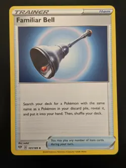 Pokemon TCG Familiar Bell 161/189 S&S Darkness Ablaze NM/Mint Condition - Image 1