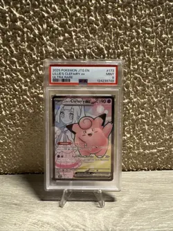 2025 Pokemon Journey Together Lillie’s Clefairy Ex Ultra Rare #173 PSA 9 - Image 1