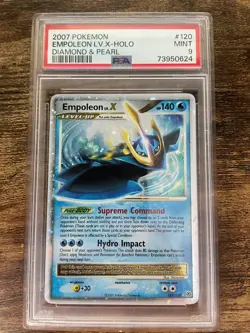 Pokemon Empoleon LV.X 120/130 Diamond and Pearl Holo PSA 9 - Image 1