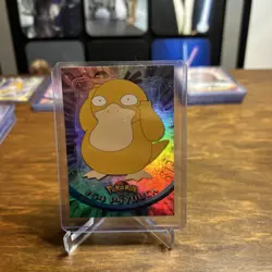 topps Pokemon TV Series 1 Rainbow Holo Foil #54 Psyduck - Image 1