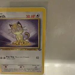 Vintage 1st Edition Meowth Jungle 56/64 Regular Common Pokemon 1999 - Image 5