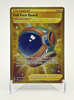 Full Face Guard 231/203 Secret Gold Trainer Item Evolving Skies Holo Pokemon - Image 1
