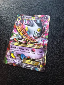 Pokemon TCG Mega M Gengar EX XY166 Black Star Promo Ultra Rare - Image 3