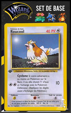 Carte Pokemon Roucool 57/102 Edition 1 Ed 1 Set De Base Wizards FR 3 - Image 1