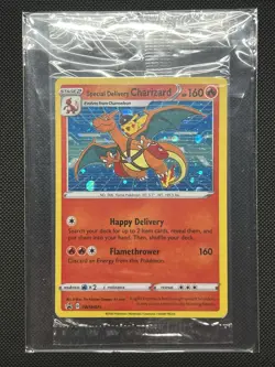 Pokemon Promo - Special Delivery Charizard SWSH075 Holo Sealed Near Mint (A) - Image 1