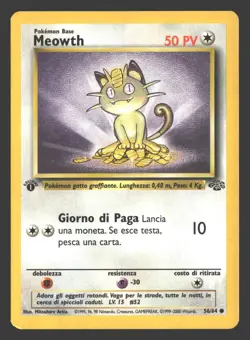 Meowth Jungle #56/64 Italian Pokemon 1st Edition - Image 1