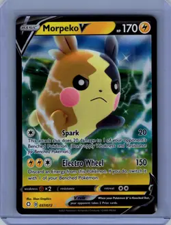 Pokemon Shining Fates #037/072 Morpeko V Near Mint or Better - Image 1