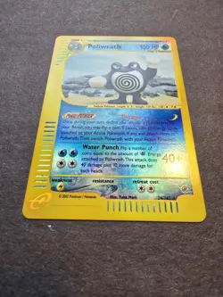 Pokemon Expedition Poliwrath 24/165 Mint Reverse Holographic Rare - Image 4