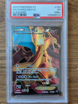2014 Pokemon XY Flashfire PSA 1 Charizard EX Holo Foil Full Art FA #100 POOR PR - Image 1