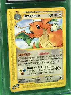 CGC 10 GEM MINT Dragonite 2002 Expedition 43/165 Non-Holo Rare Pokemon English - Image 4