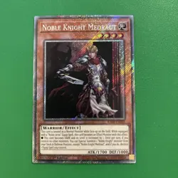 Noble Knight Medraut 1st Edition Platinum Secret Rare RA04-EN205 Yu-Gi-Oh - Image 1
