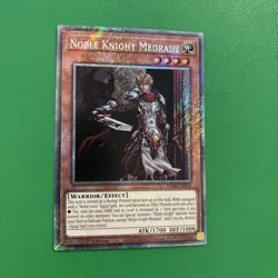 Noble Knight Medraut 1st Edition Platinum Secret Rare RA04-EN205 Yu-Gi-Oh - Image 2