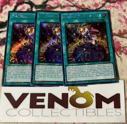 3x (M/NM) Magician's Salvation RA01-EN068 Platinum Secret Rare 1st Ed. YuGiOh - Image 1
