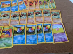 64 Card Lot Uncommon Common LP Fossil Pokemon Cards Vintage - Image 2