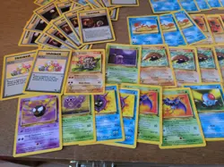 64 Card Lot Uncommon Common LP Fossil Pokemon Cards Vintage - Image 3