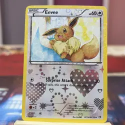 Eevee RC14/RC25 Legendary Treasures: Radiant Collection Holo Pokemon Card TCG - Image 1