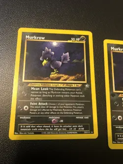 Murkrow 24/111 Neo Genesis First Edition (X2) Two Card Lot Pokemon TCG Mint/NM - Image 2