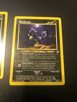 Murkrow 24/111 Neo Genesis First Edition (X2) Two Card Lot Pokemon TCG Mint/NM - Image 3