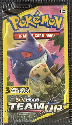 🔥Pokemon Sun and Moon Team Up 3 Card Mini Booster Pack Factory Sealed🔥 - Image 1