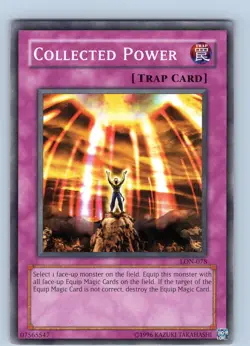 Yu-Gi-Oh TCG Collected Power LON-078 Unlimited Regular Common Card Played LP - Image 1