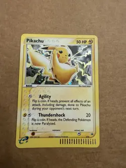Pokemon TCG. Pikachu 012 Nintendo Black star Promo Holo 2003 E-reader Card - Image 1