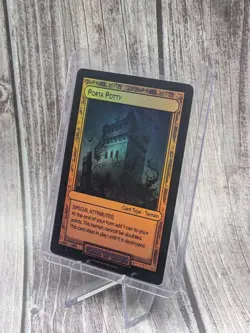 Age Of Alimony - Divorced Dads TCG: Porta Potty Foil Terrain Card - Image 2