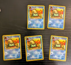 Omanyte 52/62 Fossil Regular lott of 5 Pokemon trading card game pkmn tcg - Image 2