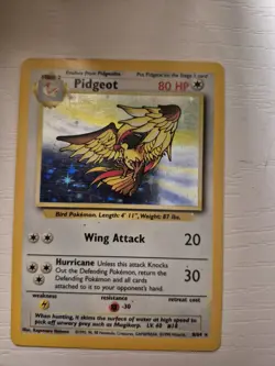 Pokemon Card - Error No Symbol Pidgeot Jungle 8/64 Holo Rare - Image 1