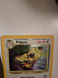 Pokemon Card - Error No Symbol Pidgeot Jungle 8/64 Holo Rare - Image 2