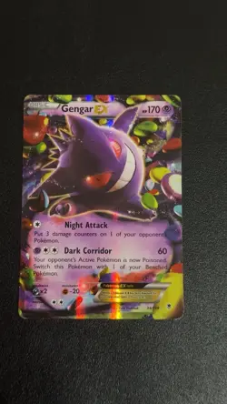 Pokemon Gengar EX TCG Holo Rare Card XY Phantom Forces 34/119 - Image 1