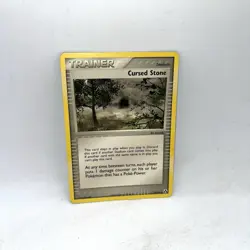 Cursed Stone 72/92 Stadium Card Uncommon Pokemon Legend Maker TCG - Image 1