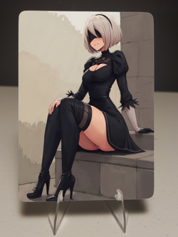 2B NieR:Automata Anime Waifu Card Doujin ACG Goddess - Image 1