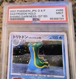Gastrodon 1st Edition Holo Pokemon Card PSA 9 MINT Shining Darkness DPBP488 2007 - Image 2