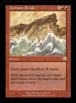 MTG Tectonic Break LP Light Play Mercadian Masques [4603] - Image 1