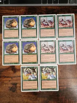 MTG Vintage 5th Edition GREEN Deck ⭐MINT/NM+⭐ ⭐Chub Toad ⭐Elven Riders ⭐Magic 10 - Image 1