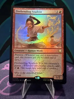 FIREBENDING STUDENT ~ NM ~ MTG Magic- 0139 TLA Avatar FOIL - Image 1