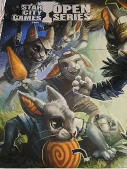 Star City Games Open Series Hoppin Rabbitmaster Neoprene Playmat 24" X 14" - Image 2