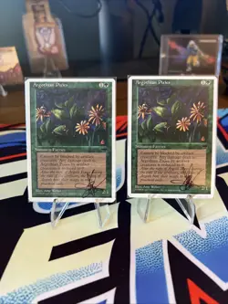 MTG ARTIST PROOF MTG Argothian Pixies AP Sketch Art Amy WEBER Two (2) Painted - Image 2