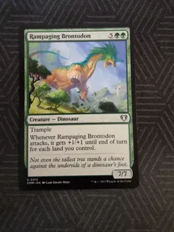 mtg rampaging brontodon commander masters - Image 1