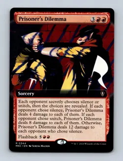 Prisoner's Dilemma (Extended Art) Murders at Karlov Manor Non-Foil MTG NM - Image 1