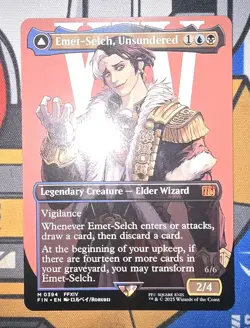 MTG - FIN - Emet-Selch, Unsundered (Borderless) #0394 - Near Mint Non Foil - Image 1