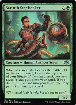 Sarinth Steelseeker U The Brothers' War # 189 NM Foil - Image 1