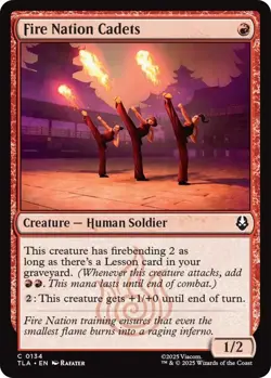 Foil - Fire Nation Cadets - 134 / NM / English - Image 1