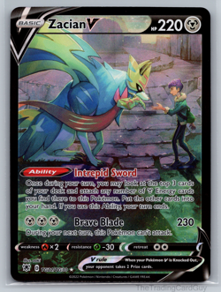 Pokemon Zacian V TG21 Astral Radiance Trainer Gallery Ultra Rare Holo NM - Image 1