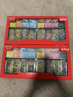 Pokemon TCG: X2 Prismatic Evolutions Costco Mini Tins 8 Pack - New & Sealed - Image 1
