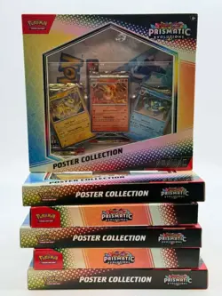 Lot of (6) Pokemon SV Prismatic Evolutions Poster Collection Boxes SEALED - Image 1