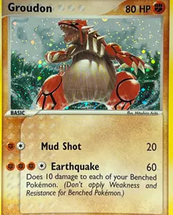 Groudon 102/101 Pokemon 2004 EX Hidden Legends-Secret Rare Holo -NM+ - Image 2
